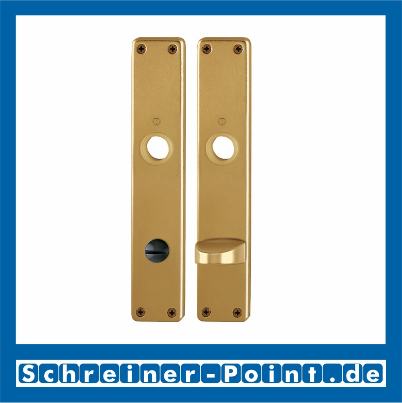 Hoppe Langschild 202SP Aluminium F4 Alu Bronze Bad / WC